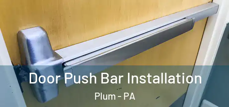 Door Push Bar Installation Plum - PA