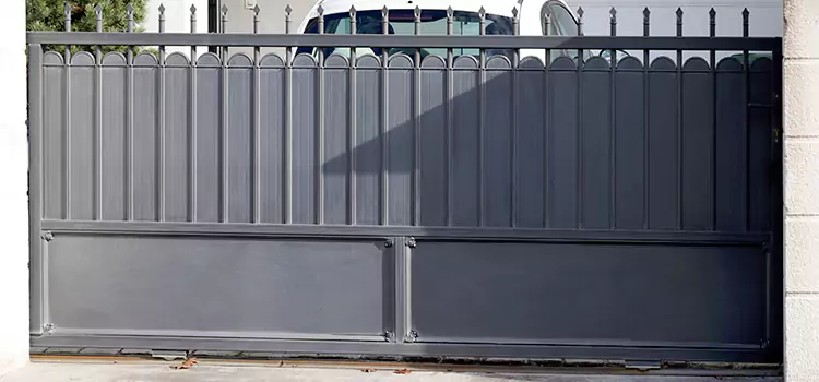 Metal Driveway Gate Installation Plum