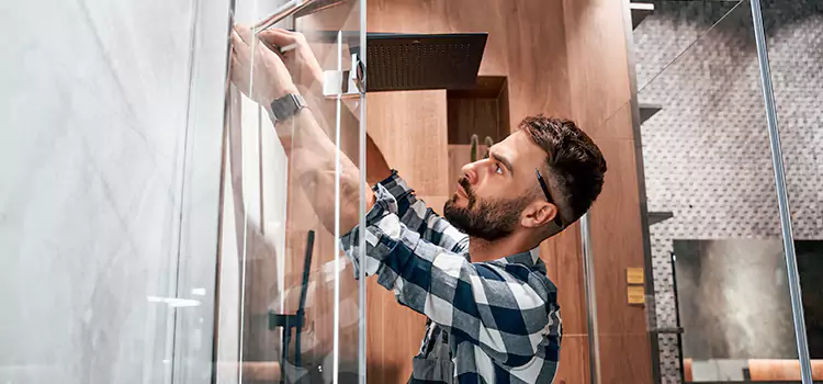 Replace Shower Doors with Frameless Plum